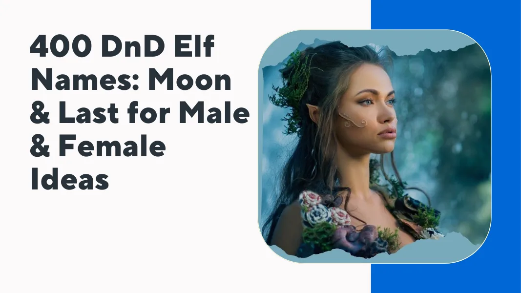 Dnd Elf Names